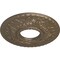 Ekena Millwork Hurley Ceiling Medallion (Fits Canopies up to 7 1/4"), 22 1/8"OD x 7 1/4"ID x 1 3/4"P, Warm Silver CM26HUWSS - alternate 2